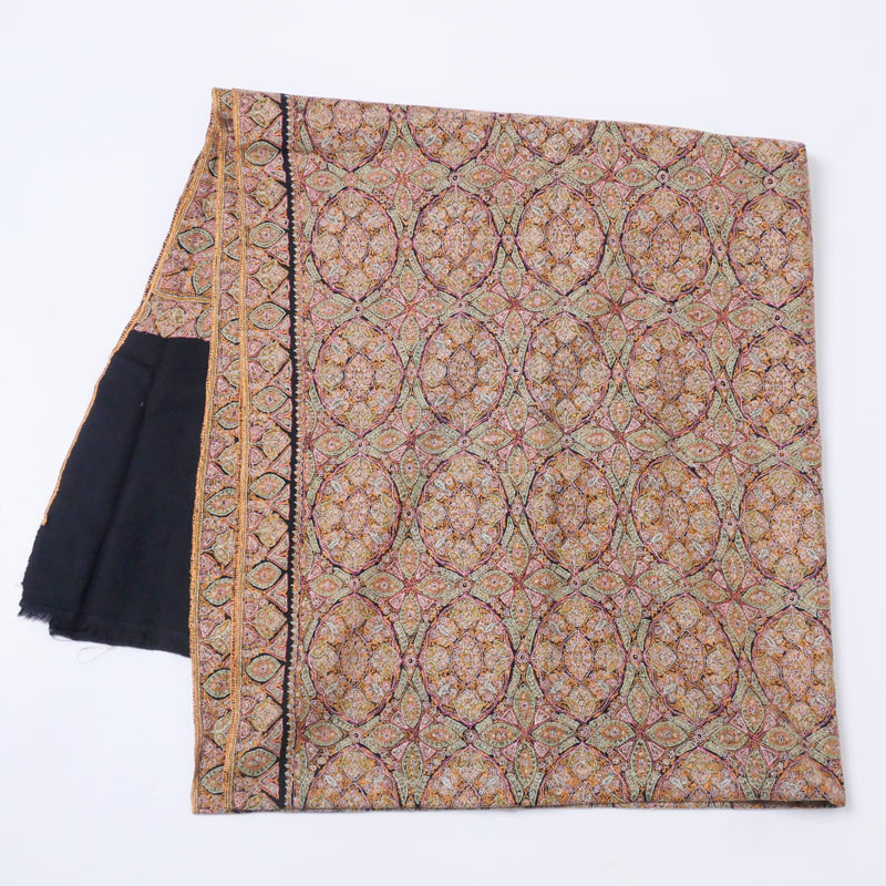 カシミール刺繍（ソズニ刺繍） パシュミナショール 198cm×90cm 