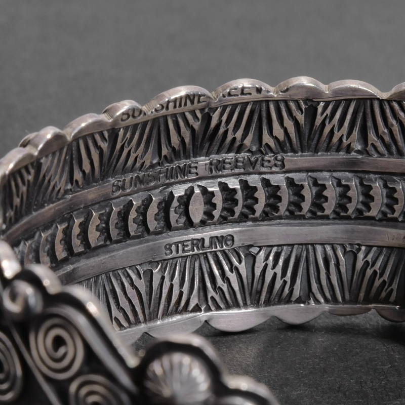 135mm サンシャインリーブス ワイヤーワーク×裏スタンプ バングル