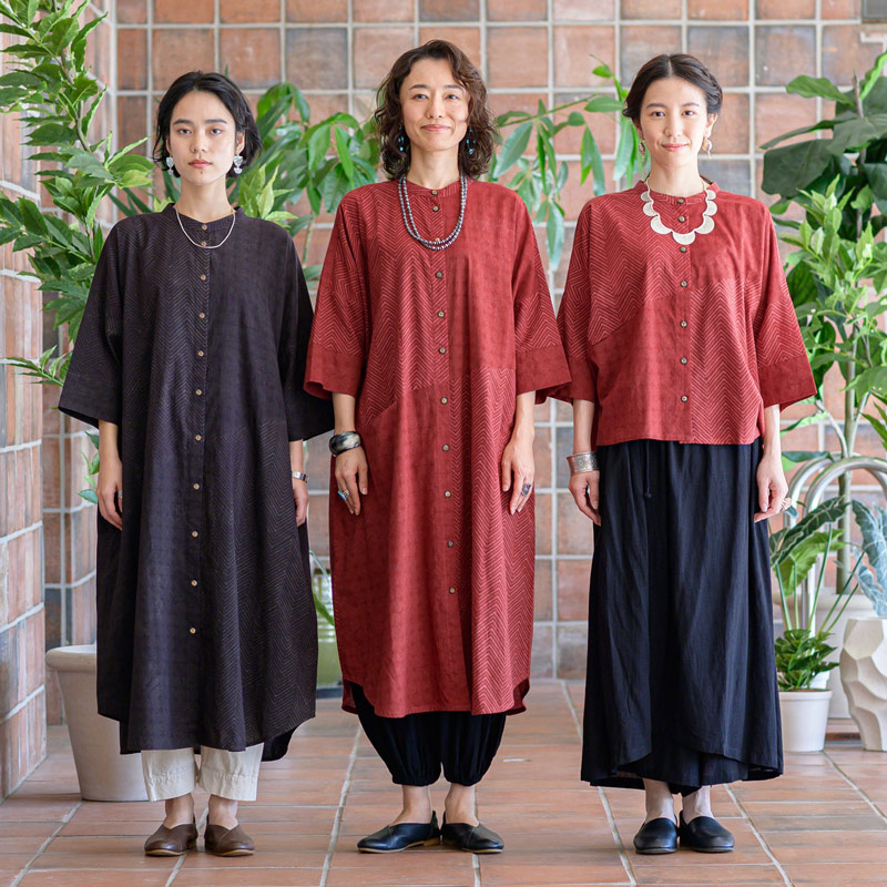 NEW ダブパッチワークのワンピースとブラウスが入荷!!