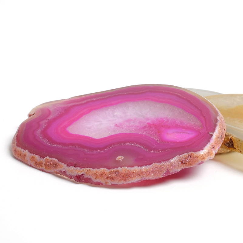 アゲートスライス【同じカラー3枚セット】 【メール便可】｜マライカ