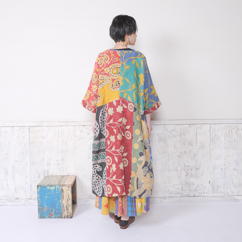 薄手コットングドゥリーロングコート ｜マライカ公式通販