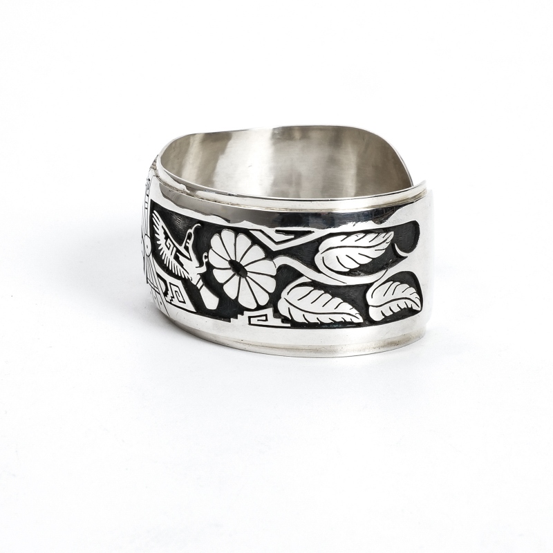 143mm ベラタワホングバ オーバーレイ バングル ハチドリ｜マライカ