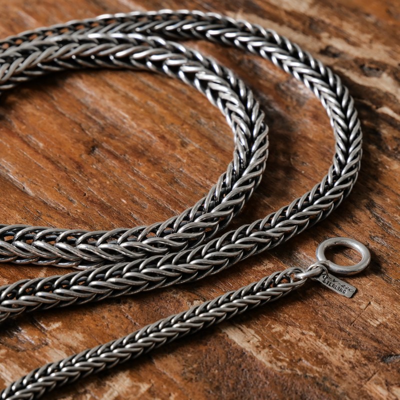 49cm スティーブアルビソ ダブルマネーチェーンM ネックレス｜マライカ