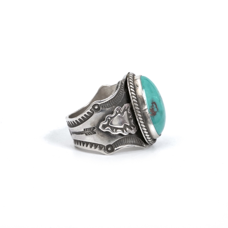 NAVAJO 【送料無料】 Andy Cadman Sonoran Turquoise Ring