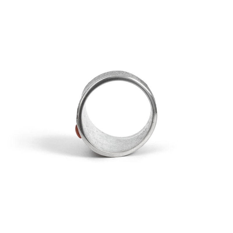 22号 ロバートビゲイ コーラル×トゥファキャスト リング つばめ