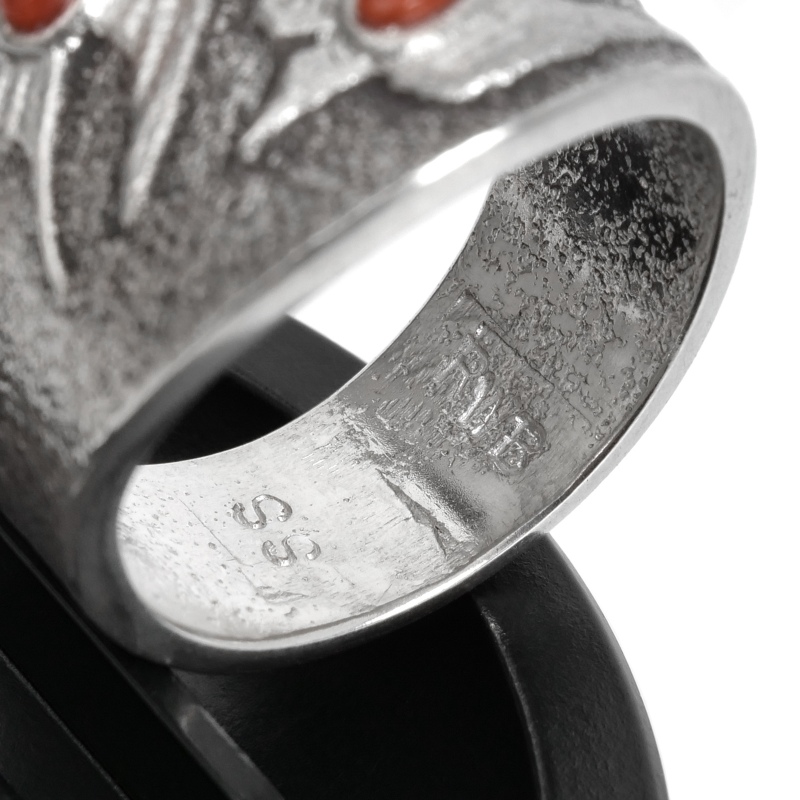 22号 ロバートビゲイ コーラル×トゥファキャスト リング つばめ