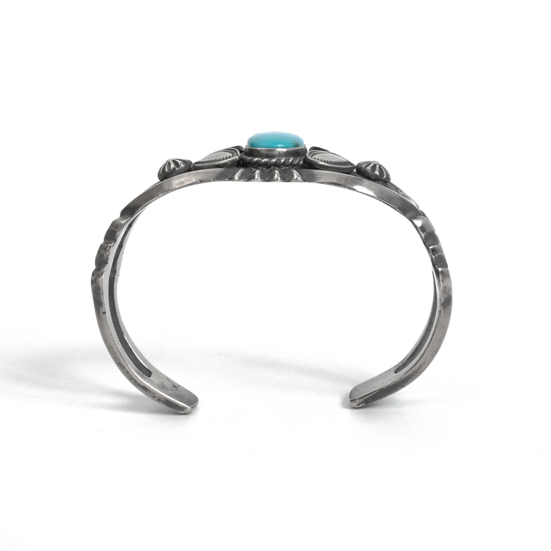 50s〜ヴィンテージ ナバホサンドキャストターコイズバングル INDIAN JEWELRY】 NAVAJO ナバホ族 サンドキャスト&ターコイズ
