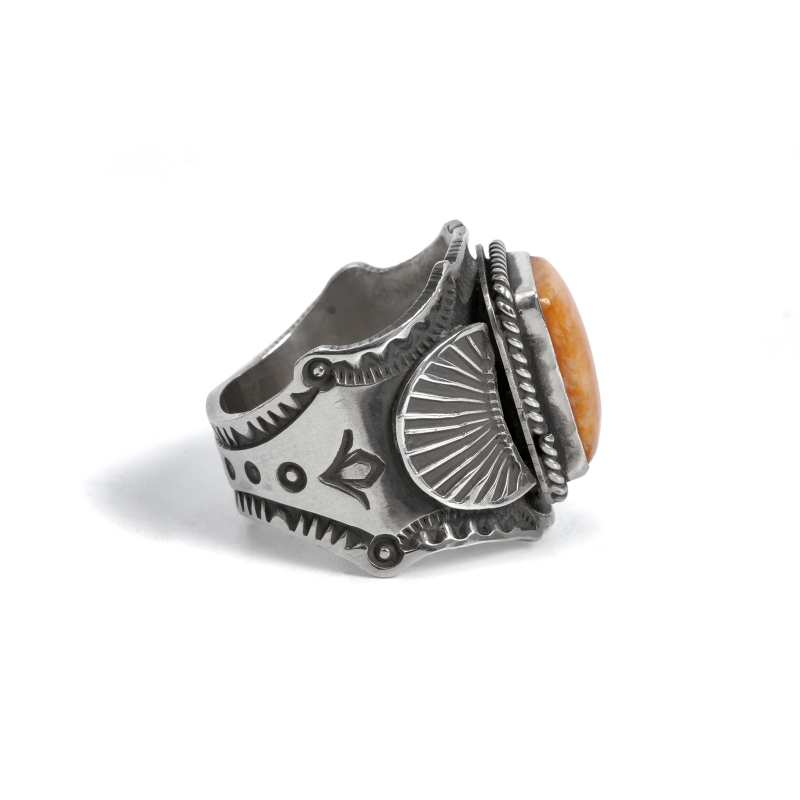 ヴィンテージ　レイアダカイ　スパイニーオイスターリング　インディアンジュエリー ヴィンテージ レイアダカイ スパイニーオイスターリング インディアン