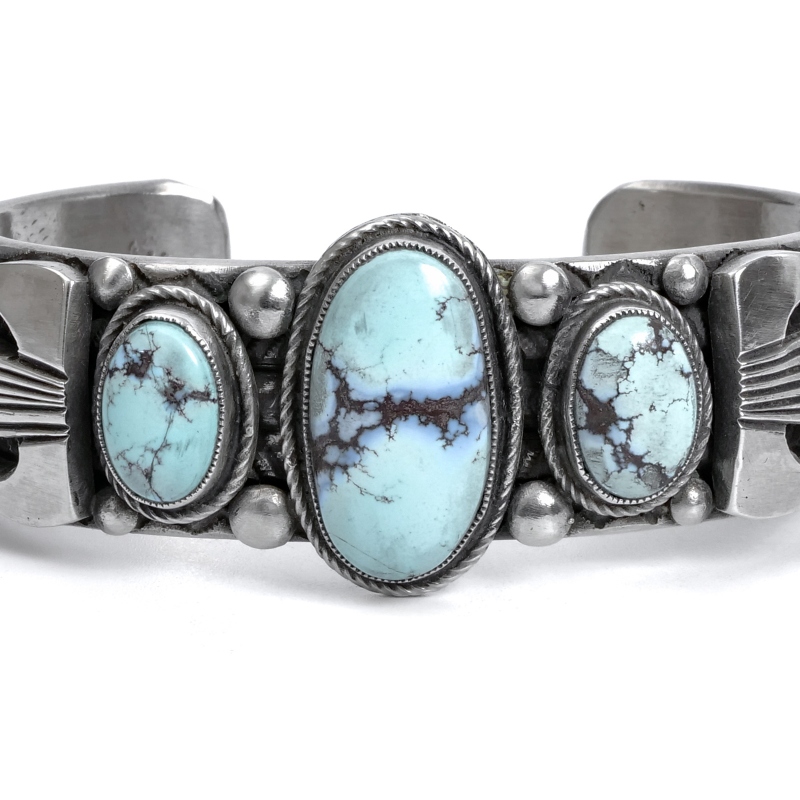 インディアンジュエリー、ターコイズバングル、レオンマルチネス