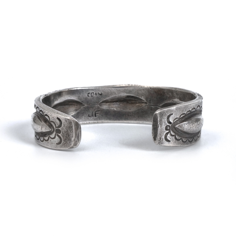 希少】Jock Favour コインシルバー ターコイズ バングル JOCK FAVOUR