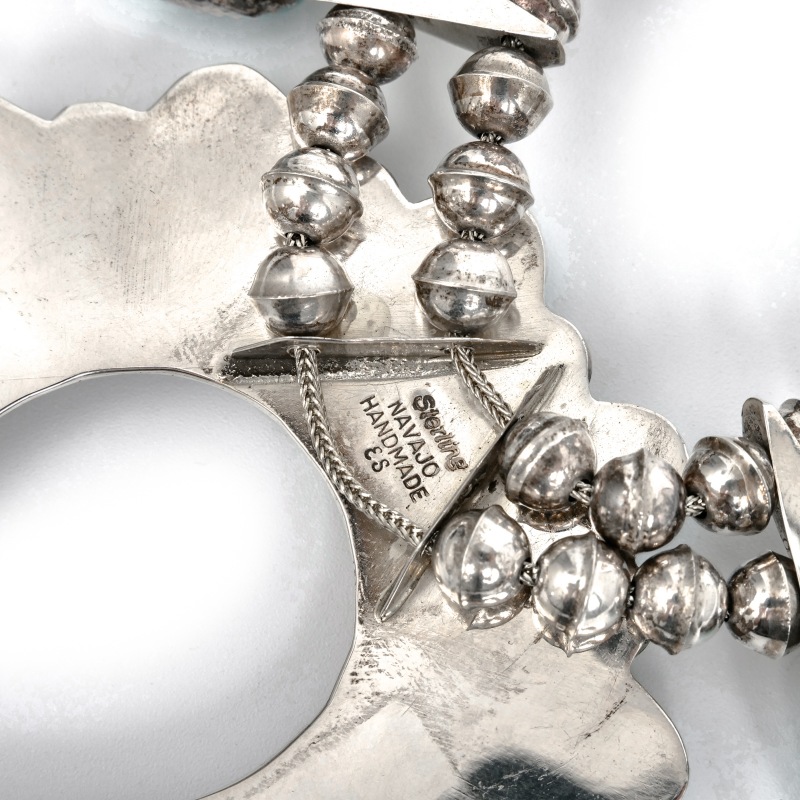 Linda・Marble ナバホ族 ナジャネックレス リンダマーブル INDIAN JEWELRY LEATHER ARTS&CRAFTS Tah'bah TRADERS / Vintage Heavy