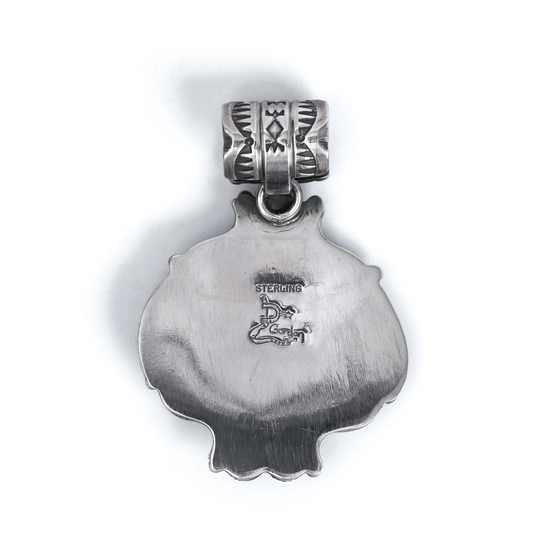 シルバー ペンダント インディアンジュエリー　マライカ　希少デルバードバンデバー デルバートゴードン キングマン ペンダント｜マライカ公式通販