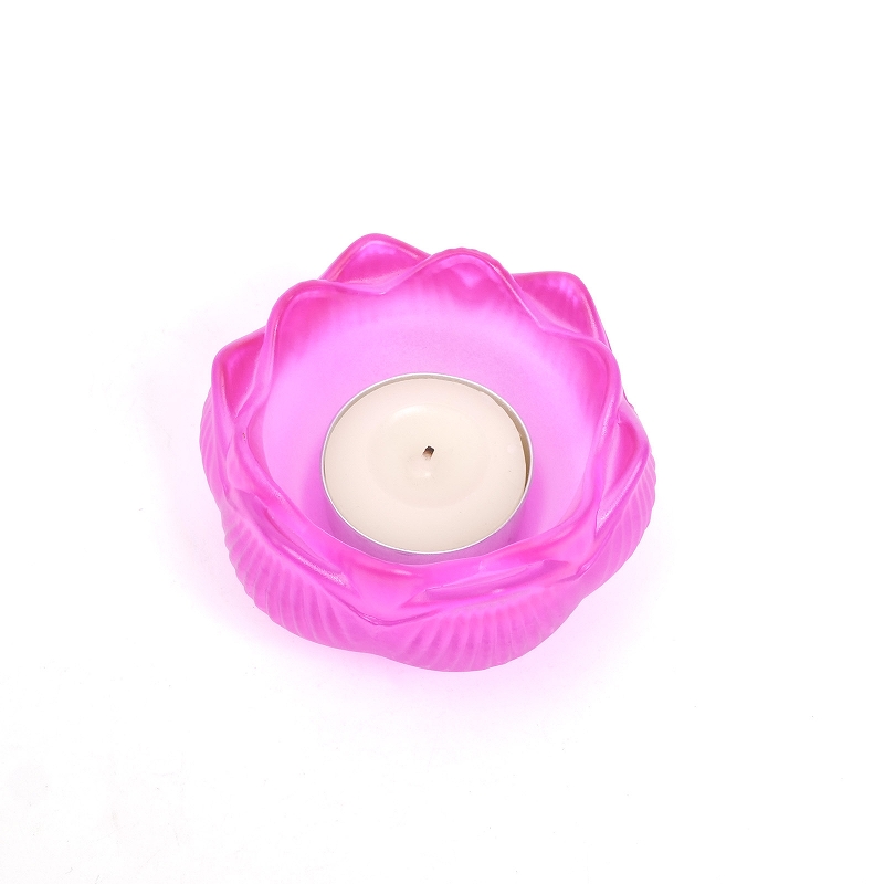 ガラスロータスキャンドルホルダー｜マライカ公式通販