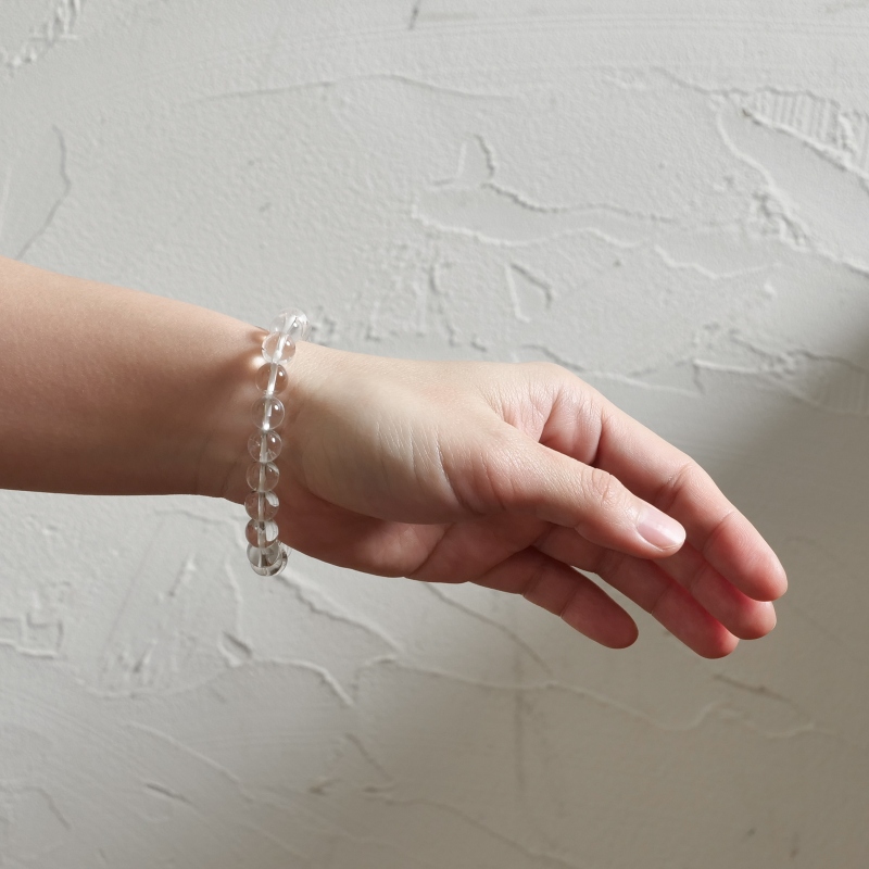 レムリアン水晶丸玉ブレスレットAグレード 9mm｜マライカ公式通販
