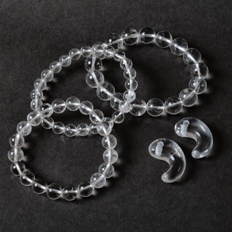 レムリアン水晶丸玉ブレスレットAグレード 9mm｜マライカ公式通販