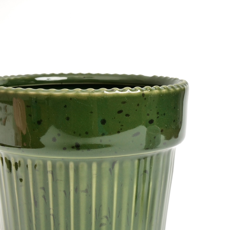 セラミックプランター S 緑と黄色 植木鉢｜マライカ公式通販