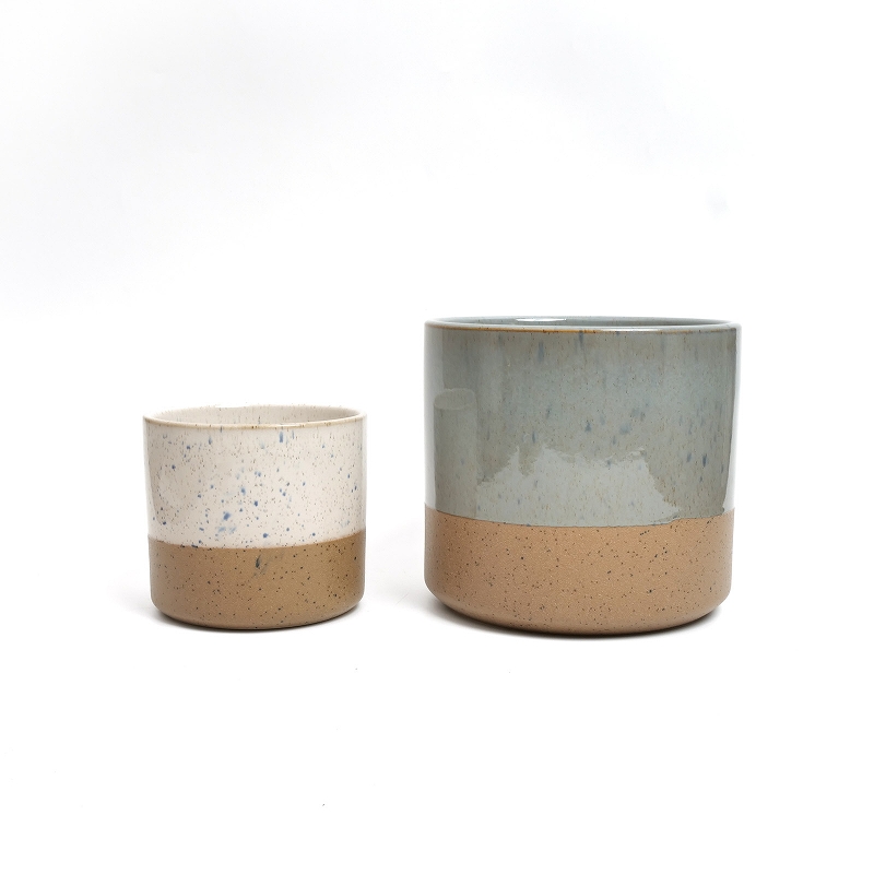 30%OFF ツートンセラミックプランター L 植木鉢｜マライカ公式通販