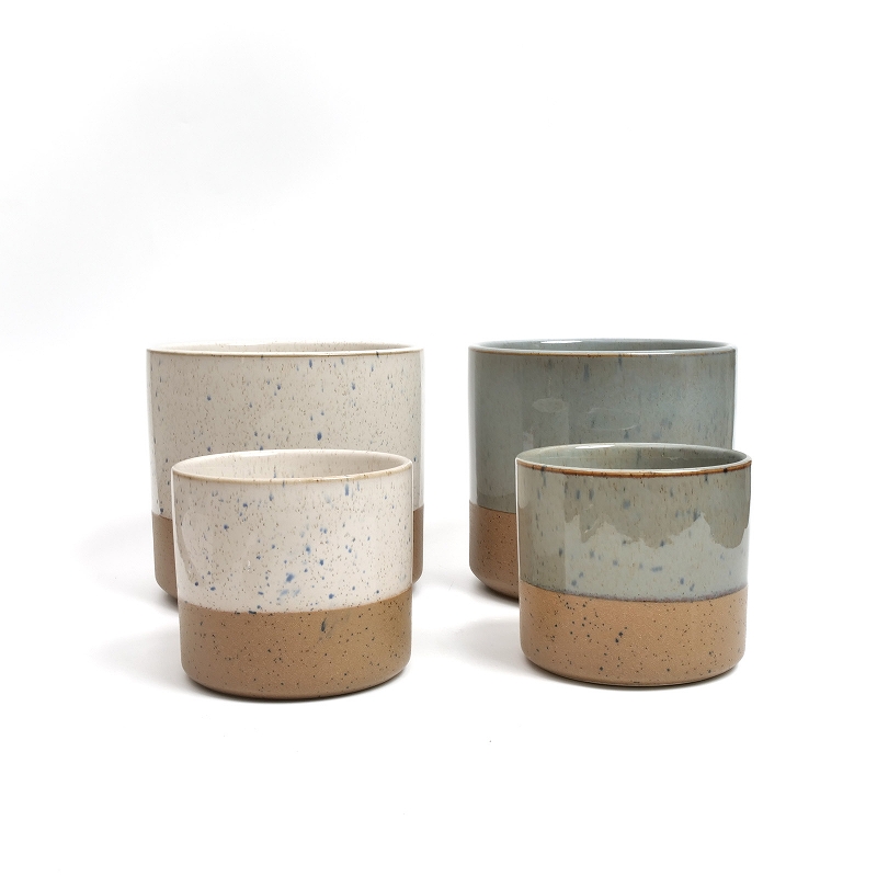 30%OFF ツートンセラミックプランター L 植木鉢｜マライカ公式通販