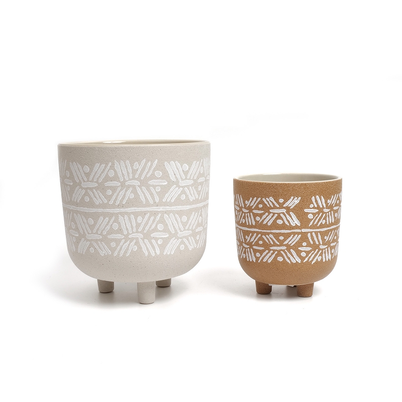 30%OFF 脚付セラミックプランター 植木鉢 S｜マライカ公式通販