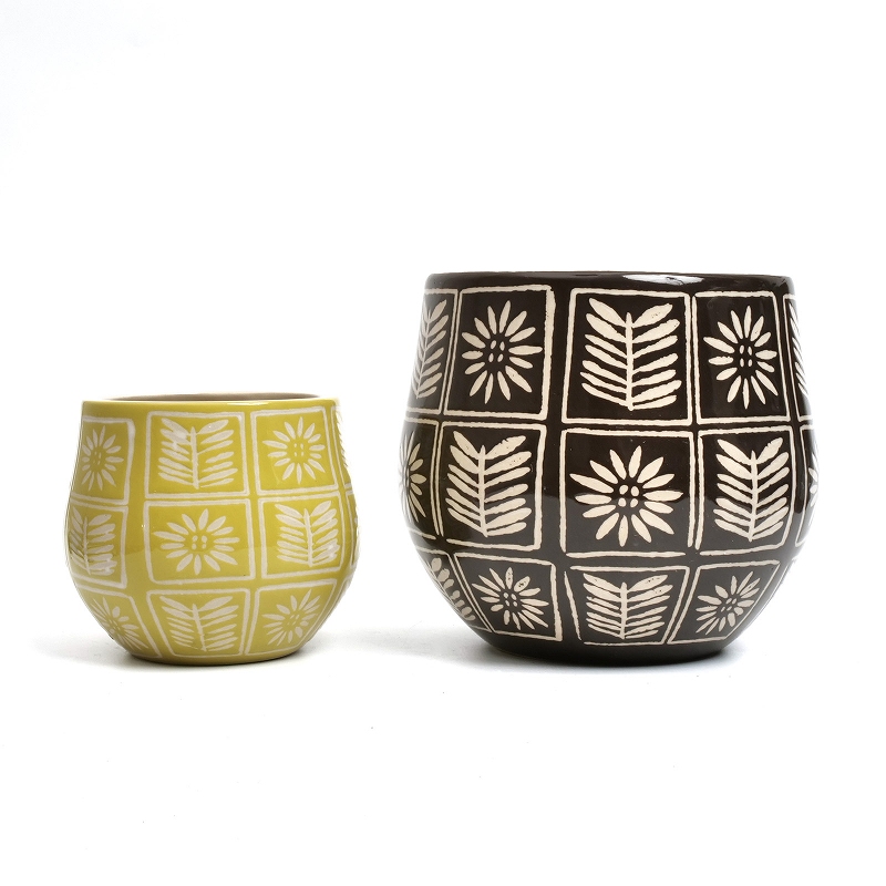 ボタニカルセラミックプランター S 植木鉢｜マライカ公式通販