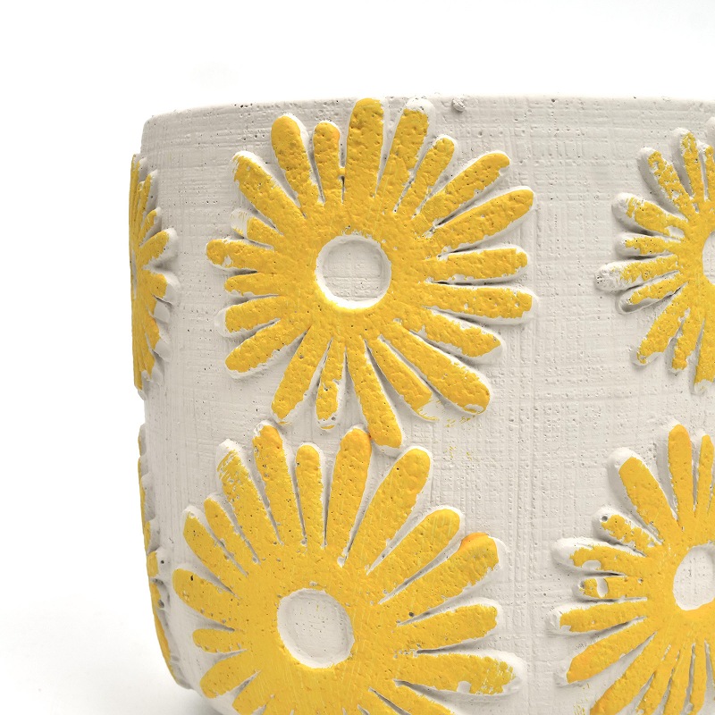 セメントプランター フラワー 植木鉢 S｜マライカ公式通販