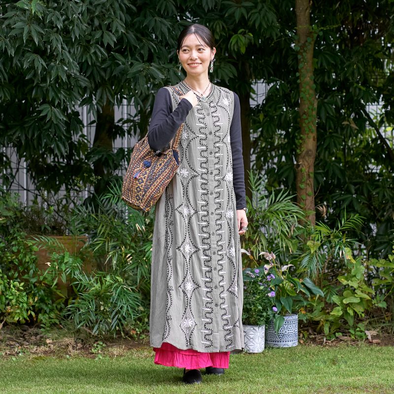 【週末セール中】未使用 マライカ GA-ON コットン 刺繍ワンピース グリーン 0000000425203_6O32Uot.jpg