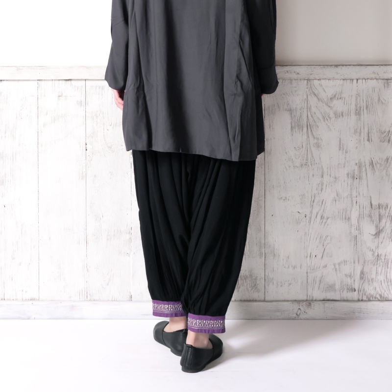 KAPITAL ダークグレー 刺繍入り サルエルパンツ M KAPITAL ダークグレー 刺繍入り サルエルパンツ M KAPITAL