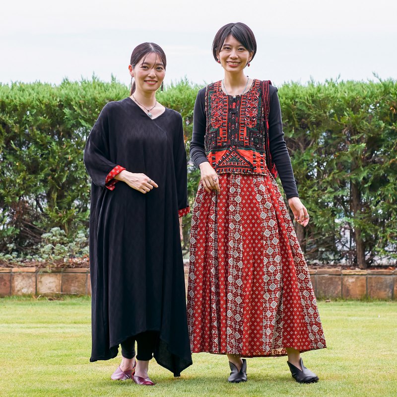 50%OFF 赤黒プリントスカート｜マライカ公式通販