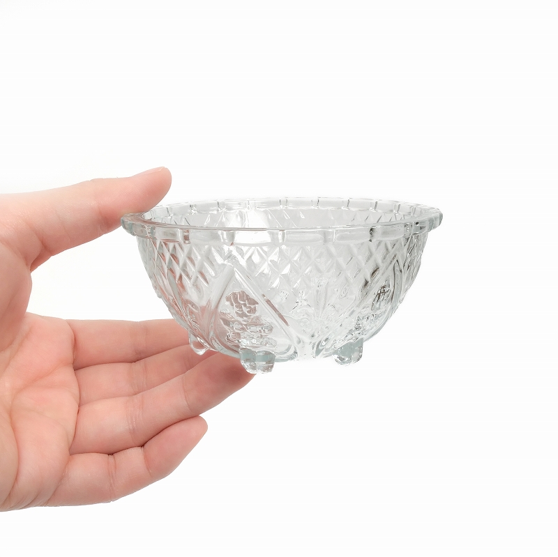 レトロガラスボウル 型押しガラス｜マライカ公式通販