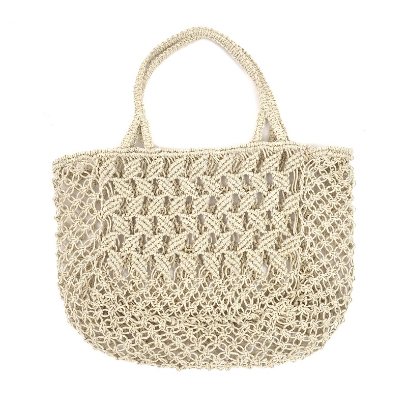 ジュートマクラメ編みトートバッグ｜マライカ公式通販