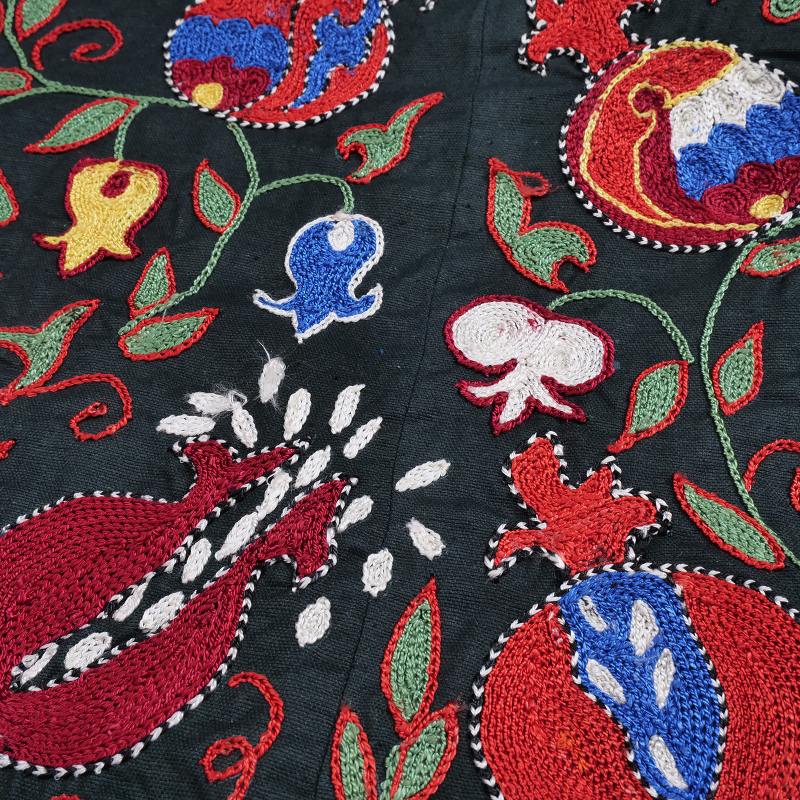 「最終価格」 スザニ刺繍　スザニ　手仕事　インド　一点もの　伝統工芸 スザニ刺繍カンタキルト スザニ刺繍 ヴィンテージ インド 手仕事