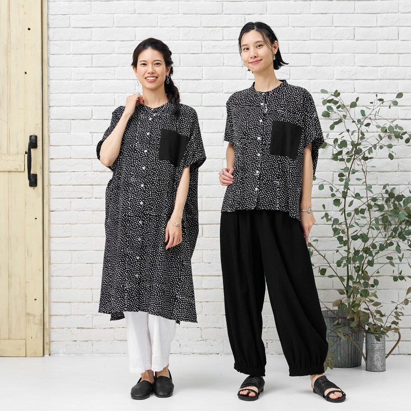 NEW 細かいドット柄のワンピース＆ブラウス＆パンツ