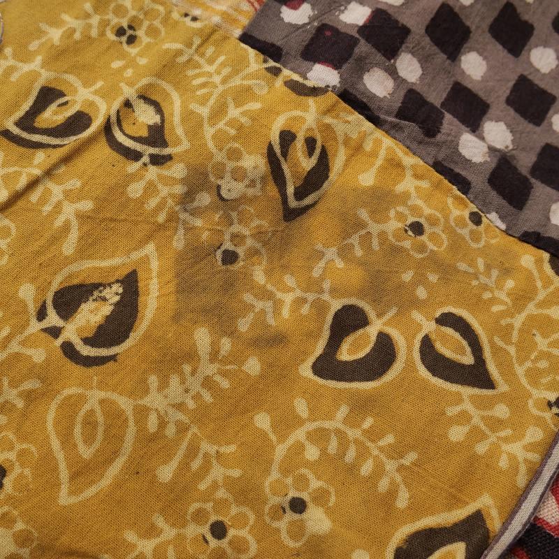 1点物♪芭蕉布のパッチワークベスト　麻　古布　襤褸　ボロ 1点物♪芭蕉布のパッチワークベスト 麻 古布 襤褸 ボロ 1点物♪芭蕉布