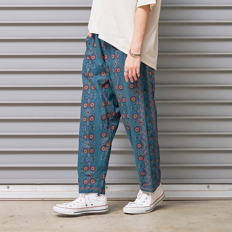 50%OFF コットンフラワープリントパンツ 【メール便可