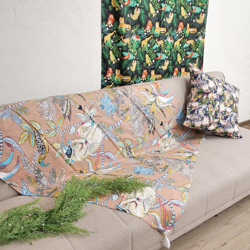 50%OFF アニマルプリント テーブルクロス【メール便可】 100cm×100cm