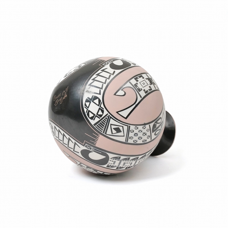 マタ・オルティス陶器 by Oscar Quezada Jr. ピンク 花瓶