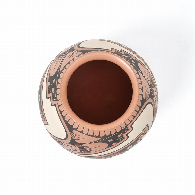 マタ・オルティス陶器 by Lazaro Ozuna Silveira トラディショナル柄