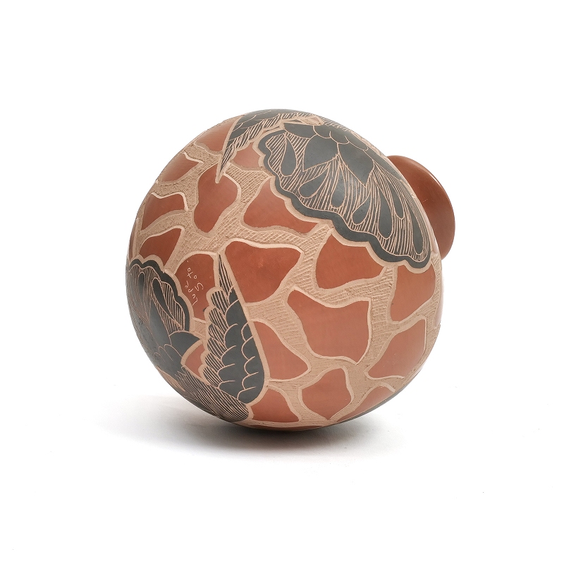 マタ・オルティス陶器 by Lupe Soto 黒い鳥壺｜マライカ公式通販