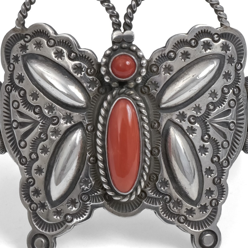 132mm ハーマンスミス クラシックバタフライ×コーラル バングル