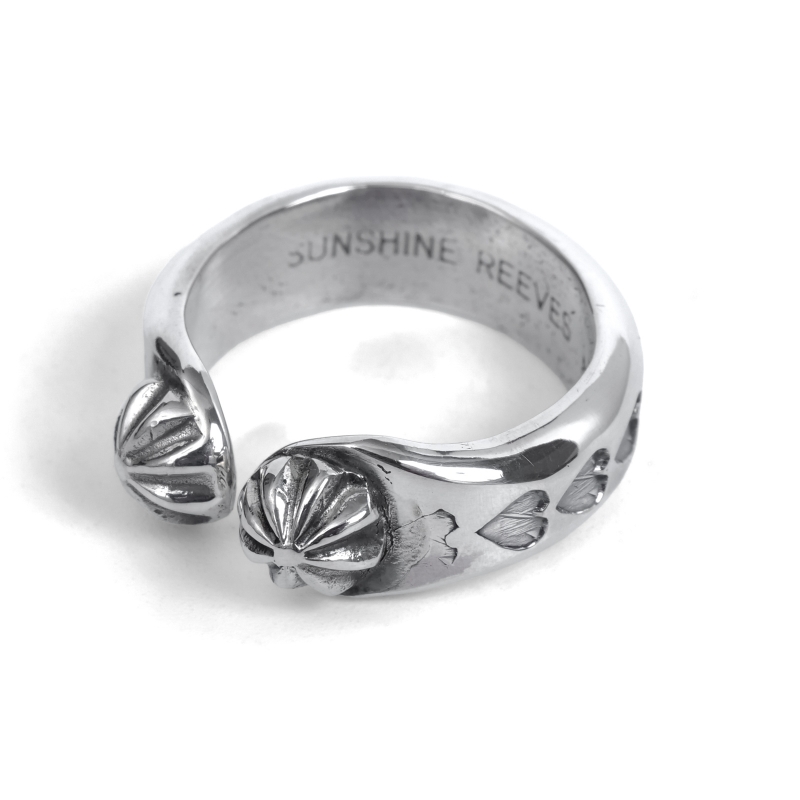 15号 サンシャインリーブス コンチョ×スタンプ リング｜マライカ公式通販
