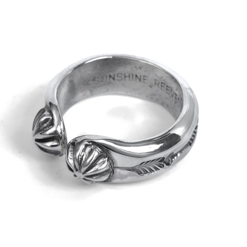 13.5号 サンシャインリーブス コンチョ×スタンプ リング｜マライカ公式通販