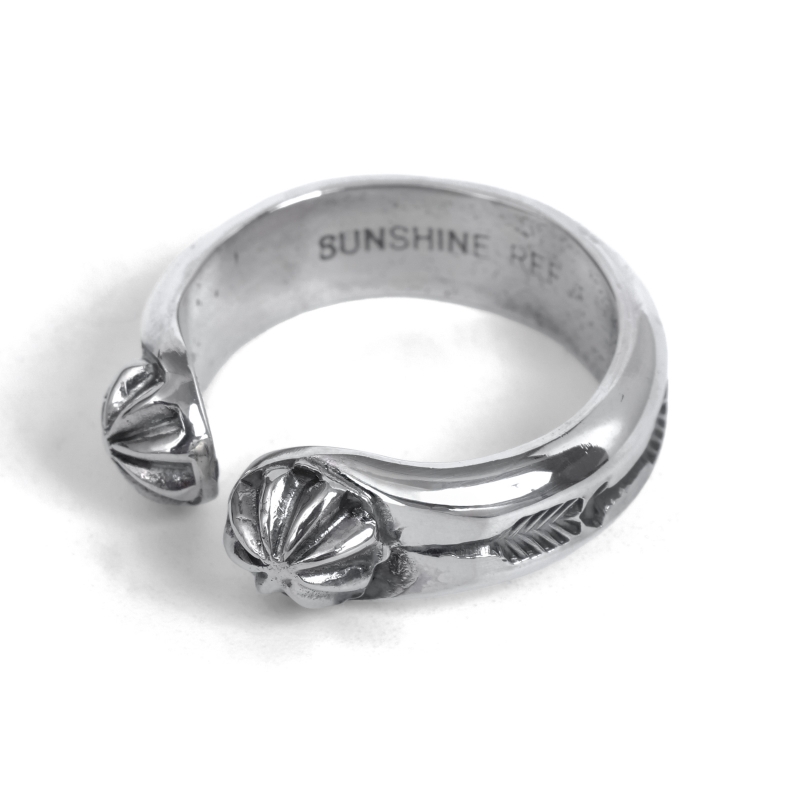 20号 サンシャインリーブス コンチョ×スタンプ リング｜マライカ公式通販