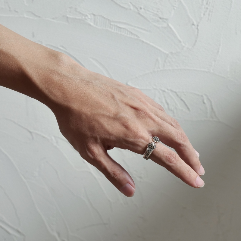 20号 サンシャインリーブス コンチョ×スタンプ リング｜マライカ公式通販