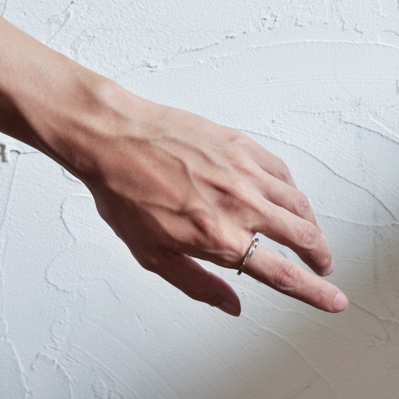 ◇size ブルースモーガン 14金 スクエアツイスト リング｜マライカ公式通販