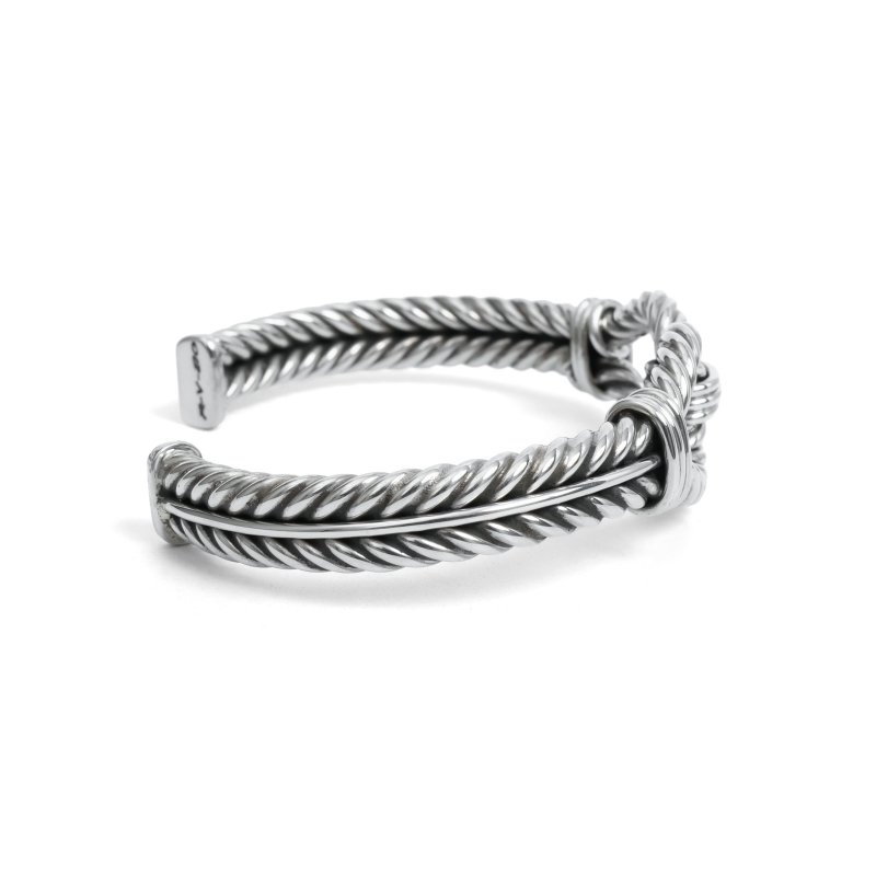 スティーブアルビソ　シルバーバングル Indian Jewelry インディアンジュエリー スティーブアルビソ