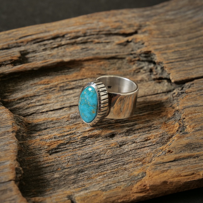 14号 ナバホ族 L.T.Chee ローンマウンテン リング ｜マライカ公式通販