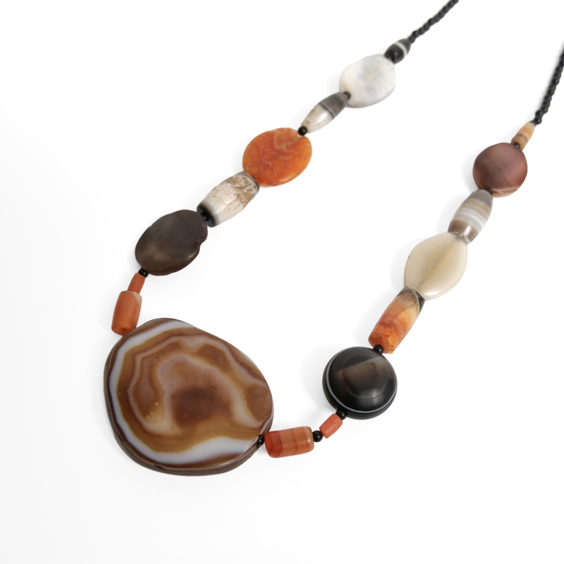 オールドアゲートビーズ一連 【Ancient Eye Agate beads（Luk mik