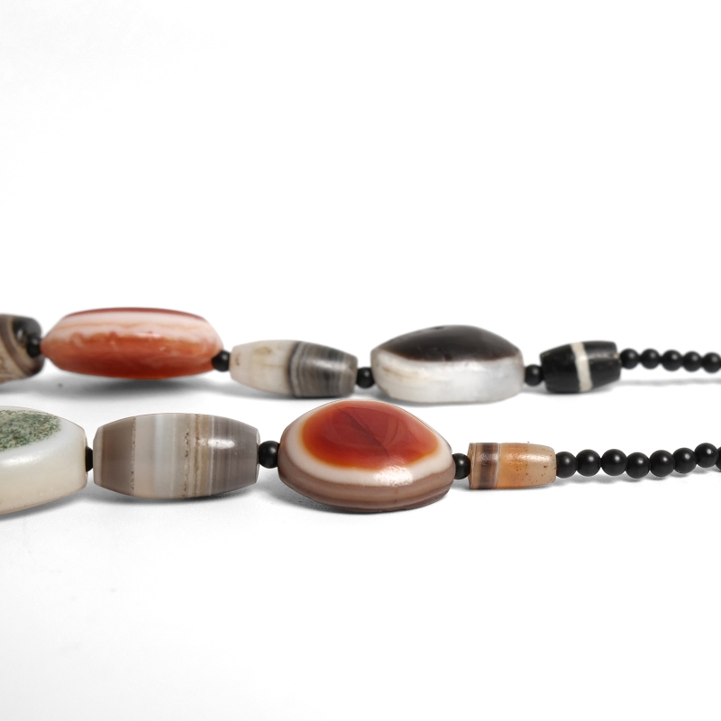 オールドアゲートビーズ一連 【Ancient Eye Agate beads（Luk mik