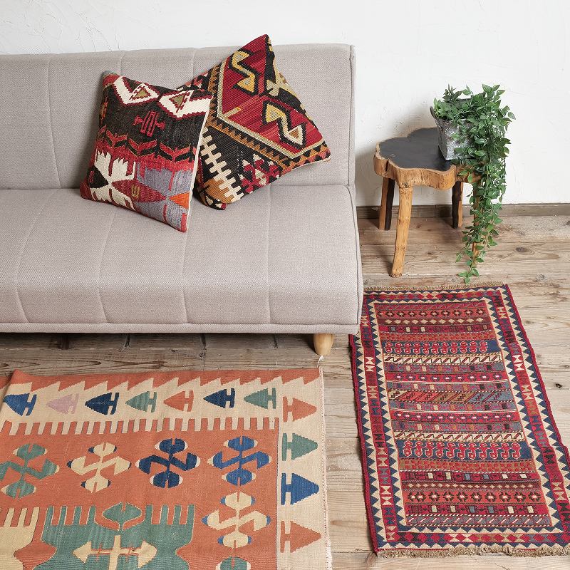 トルコ オールドキリム 112cm×170cm ラグマット｜マライカ公式通販