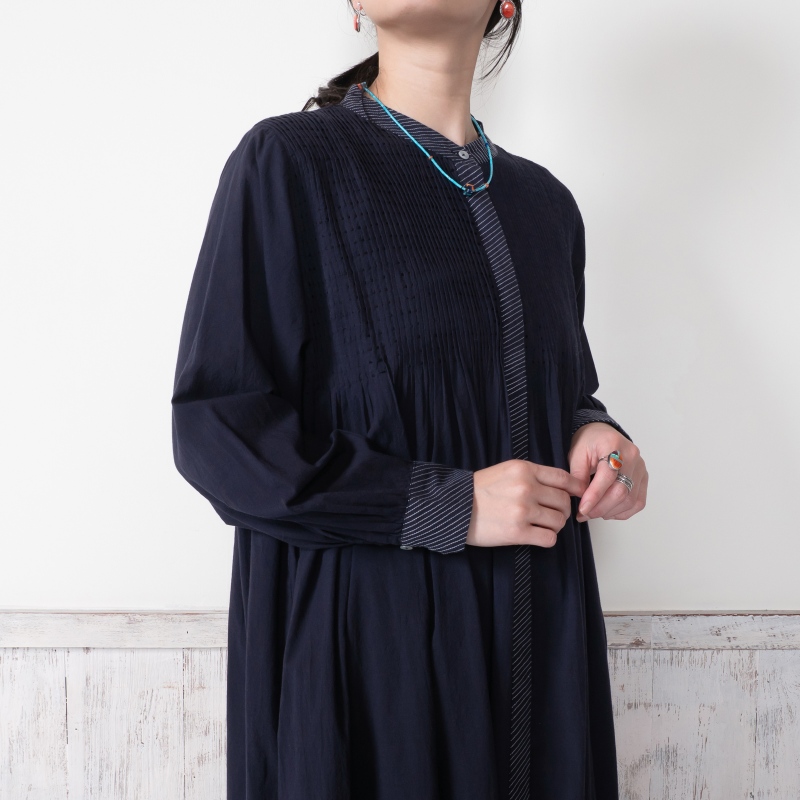 コットンハンドタックワンピース N｜マライカ公式通販